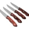 Amefa Hercule XXL 4917 Set De 4 Couteaux à Steak En Bois De Pakka Rouge