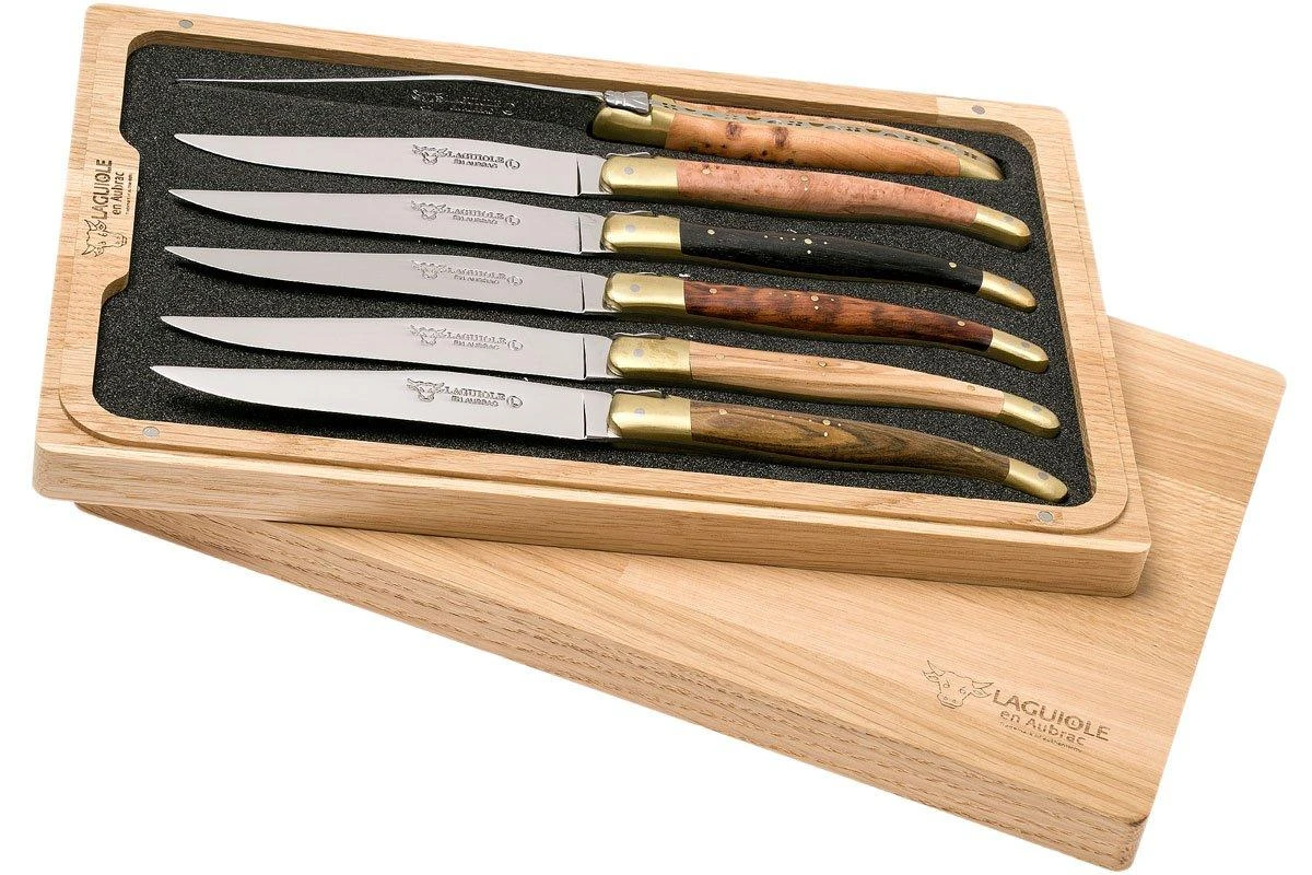 Laguiole En Aubrac Set Couteaux Steak 6 Pièces Essences Variées, 62C99BDLBH 5 Laguiole En Aubrac Set Couteaux Steak 6 Pièces Essences Variées, 62C99BDLBH - Image 5