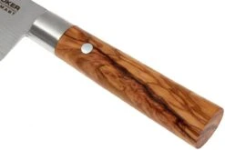 Böker Damast Olive 17,2 Cm Santoku, 130437DAM -Les Couteaux Soldes BO130437DAM 03 boker damast olive bo130437dam 03