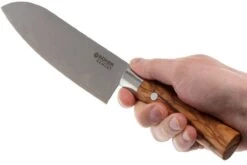 Böker Damast Olive 17,2 Cm Santoku, 130437DAM -Les Couteaux Soldes BO130437DAM 05 boker damast olive bo130437dam 05
