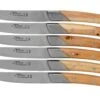 Claude Dozorme Le Thiers Art Deco Coffret De Couteaux à Steak, 6 Pièces, Genévrier