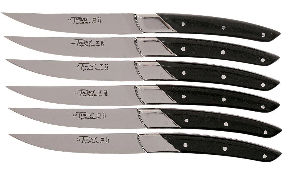 Claude Dozorme Le Thiers Coffret De Couteaux à Steak 6 Pièces, Ébène 3 Claude Dozorme Le Thiers Coffret De Couteaux à Steak 6 Pièces, Ébène - Image 3