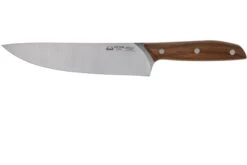 Due Cigni 1896, 2C1009NO Couteau De Chef 20 Cm, Bois De Noyer