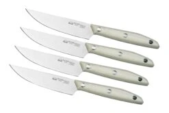 Due Cigni 1896 America 2C1019WSET4, Set De 4 Couteaux à Steak, Blanc