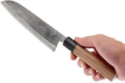 Eden Dento Santoku 16,5 Cm, Acier Aogami -Les Couteaux Soldes EQ2070 316 06 eden dento santoku eq2070 316 06