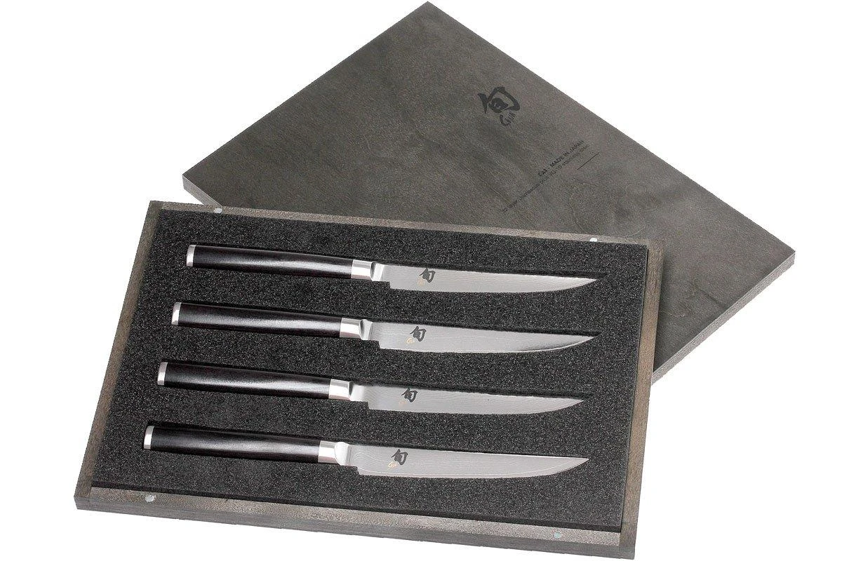 Kai Shun Classic Set De Couteaux à Steak 4 Pièces, DMS-400 1 Kai Shun Classic Set De Couteaux à Steak 4 Pièces, DMS-400