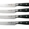 Messermeister Avanta L7684-5-4S, Set De 4 Couteaux à Steak, Noir