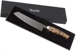 Nesmuk EXCLUSIVE C90 Couteau De Chef 18 Cm, Karelian Birch Burl, EDC90BM180 -Les Couteaux Soldes NEEDC90BM180 08 nesmuk exclusive needc90bm180 08
