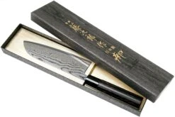 Tojiro Shippu Black Damascus Santoku 17 Cm, FD-1597 -Les Couteaux Soldes TJFD 1597 08 tojiro sippu black scaled