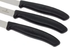 Victorinox SwissClassic Couteaux à Légumes Noir, Set De 3, 6.7113.3 6 Victorinox SwissClassic Couteaux à Légumes Noir, Set De 3, 6.7113.3 -Les Couteaux Soldes VT6 7113 3 03 victorinox groentemesset vt6 7113 3 03