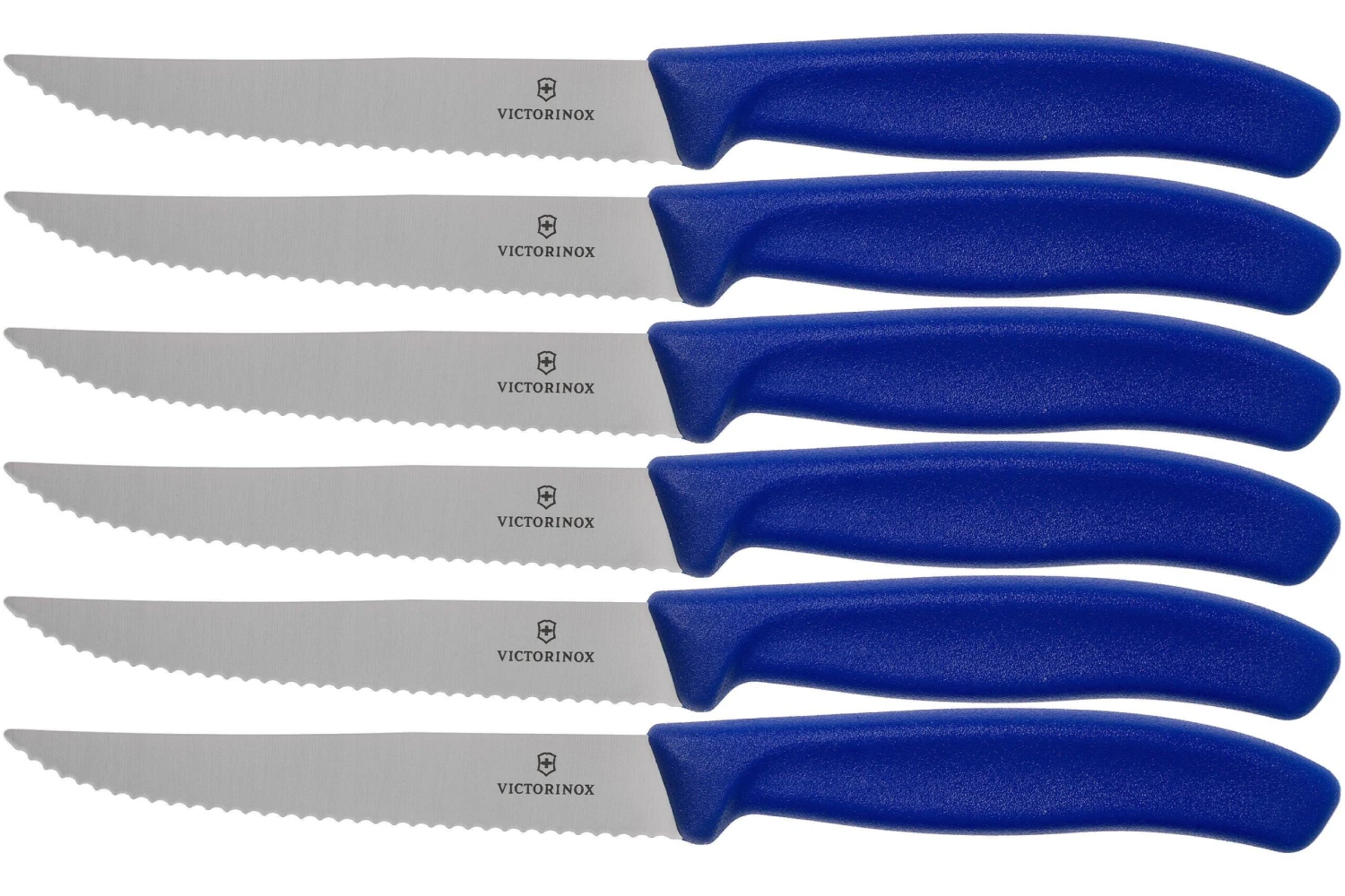 Victorinox SwissClassic 6.7232.6, Set De 6 Couteaux à Steak, Bleu 1 Victorinox SwissClassic 6.7232.6, Set De 6 Couteaux à Steak, Bleu