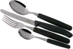 Victorinox SwissClassic 6.7833.24, Set De 24 Couverts Avec Couteau à Tomate, Noir