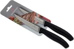 Victorinox SwissClassic Couteaux à Steak/pizza Noir, Set De 2, 6.7933.12B -Les Couteaux Soldes VT6 7933 12B 05 victorinox vt6 7933 12b 05