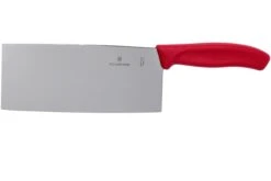 Victorinox SwissClassic 6.8561.18G Couteau De Chef Chinois 18 Cm, Rouge