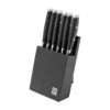 Yaxell Tsuchimon 36771 Set De 6 Couteaux à Steak Avec Bloc à Couteaux, Noir