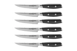 Yaxell Tsuchimon 36771 Set De 6 Couteaux à Steak Avec Bloc à Couteaux, Noir -Les Couteaux Soldes YL36771 03 yaxell scaled