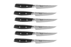 Yaxell Tsuchimon 36771 Set De 6 Couteaux à Steak Avec Bloc à Couteaux, Noir -Les Couteaux Soldes YL36771 04 yaxell scaled